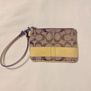 Coach Signature Wristlet